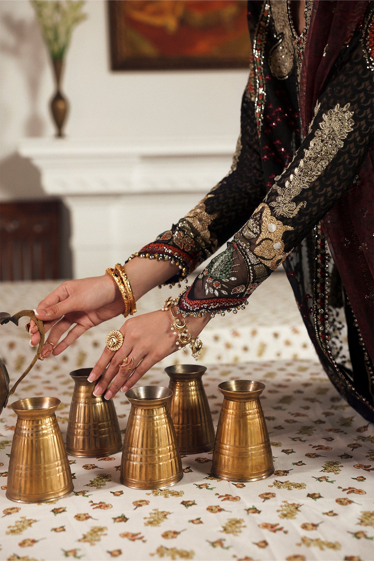 Afrozeh | Shehnai Wedding Formals 25 | Dhanak M / Black / Organza Afrozeh | Shehnai Wedding Formals 25 | Dhanak M / Black / Organza