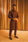 Coco: Classic brown blended kurta paired with matching straight pants